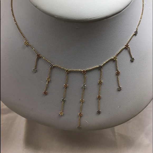 Jewelry - 14K yellow gold stamped necklace 16”